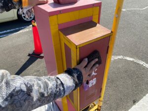 消火器ボックス：塗装前